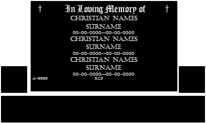 Headstone Sample